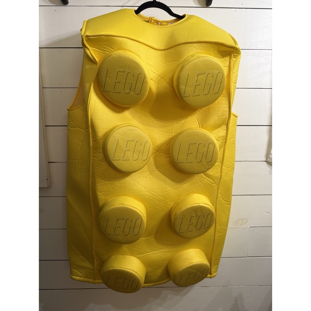 Lego Yellow Brick Adult Pullover Tunic Costume, Worn Once One Size
